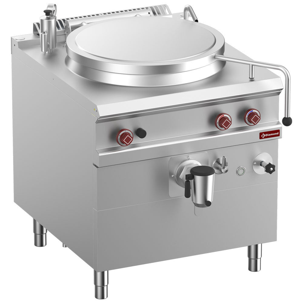 Marmite gaz 100 lt chauffe indirect- meuble - Diamond