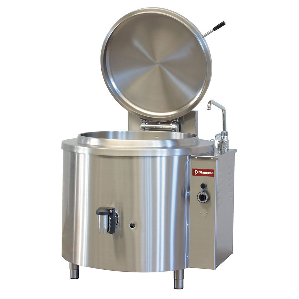 Marmite ronde gaz 100 lt - chauffe indirect - Diamond