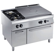 Fourneau gaz plaque coupe feu 2 feux + four - Diamond