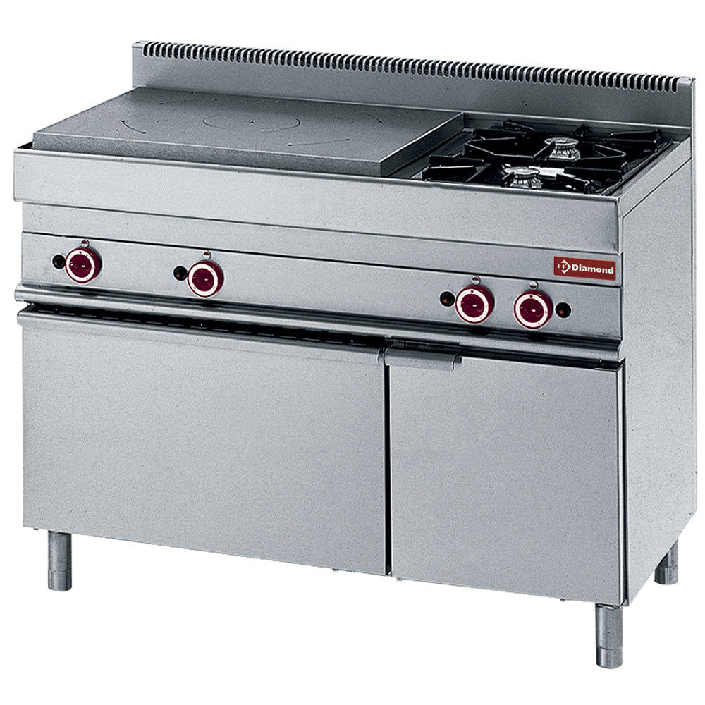 Fourneau gaz 2 feux / plaque G - four gaz - Diamond