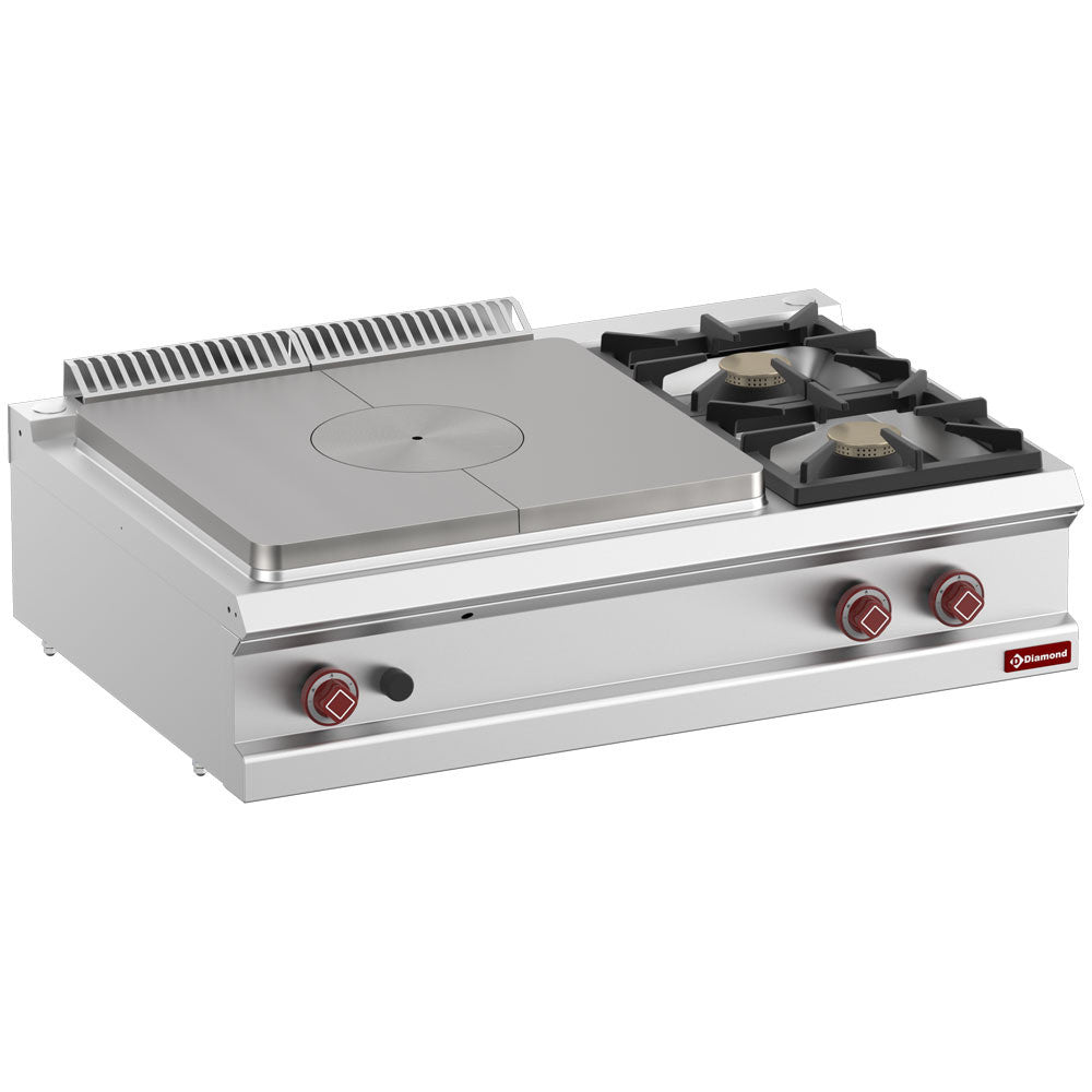 Cuisinière 2 feux - plaque gauche- gaz - Diamond