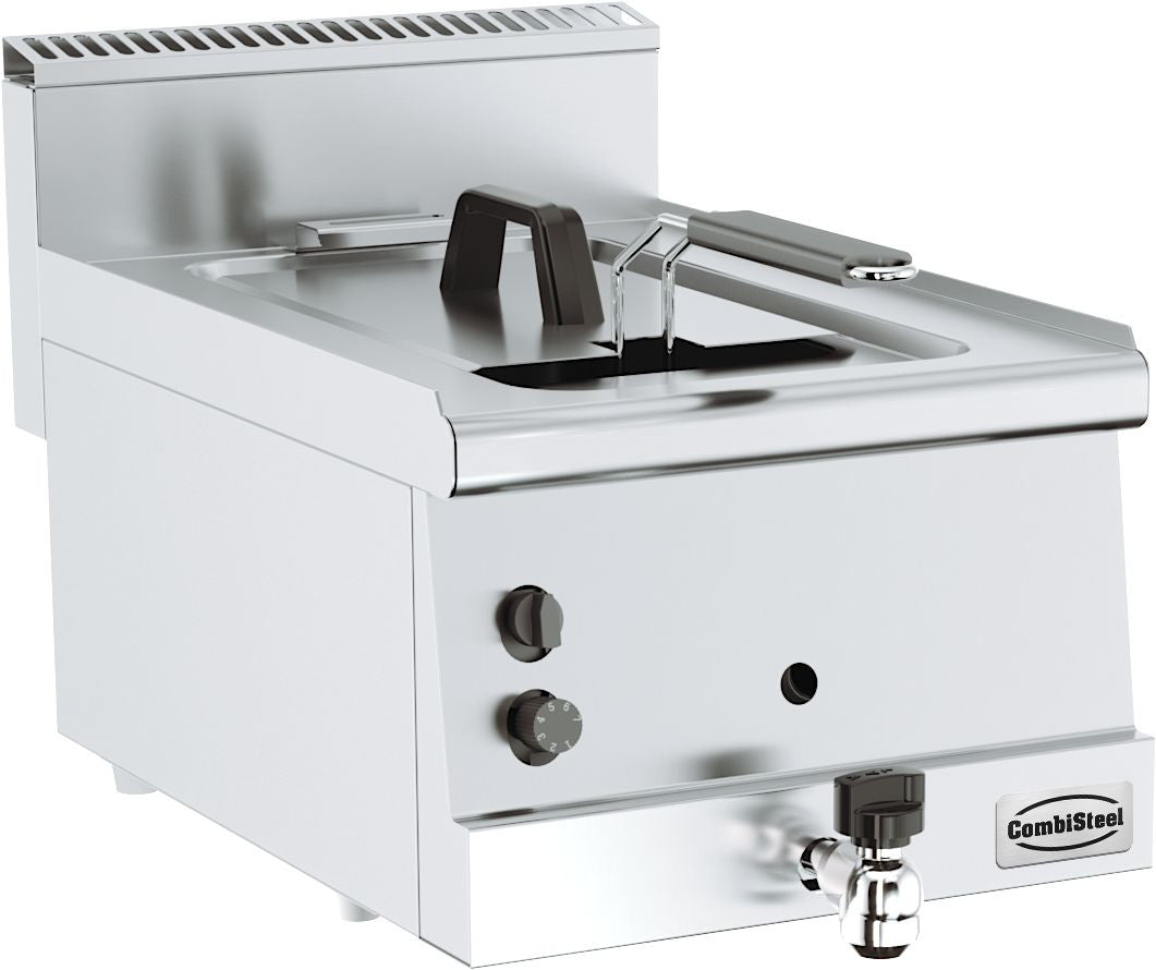 Friteuse à gaz 1 x 8 l 6 kW Combisteel - Friteuse à poser gaz professionnel CHR - matériel cuisine pro - Cuistéo