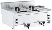 Friteuse a gaz 2 x 8 l largeur 800 mm 12 kW Combisteel - Friteuse à poser gaz professionnel CHR - matériel cuisine pro - Cuistéo
