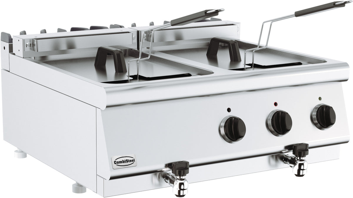 Friteuse a électrique 2x10l 15 kW Combisteel - Friteuse à poser électrique professionnel CHR - matériel cuisine pro - Cuistéo