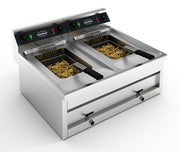 Friteuse posable électrique 2x12lt - 2x9kw 2 L 2 kW Combisteel - Friteuse à poser électrique professionnel CHR - matériel cuisine pro - Cuistéo