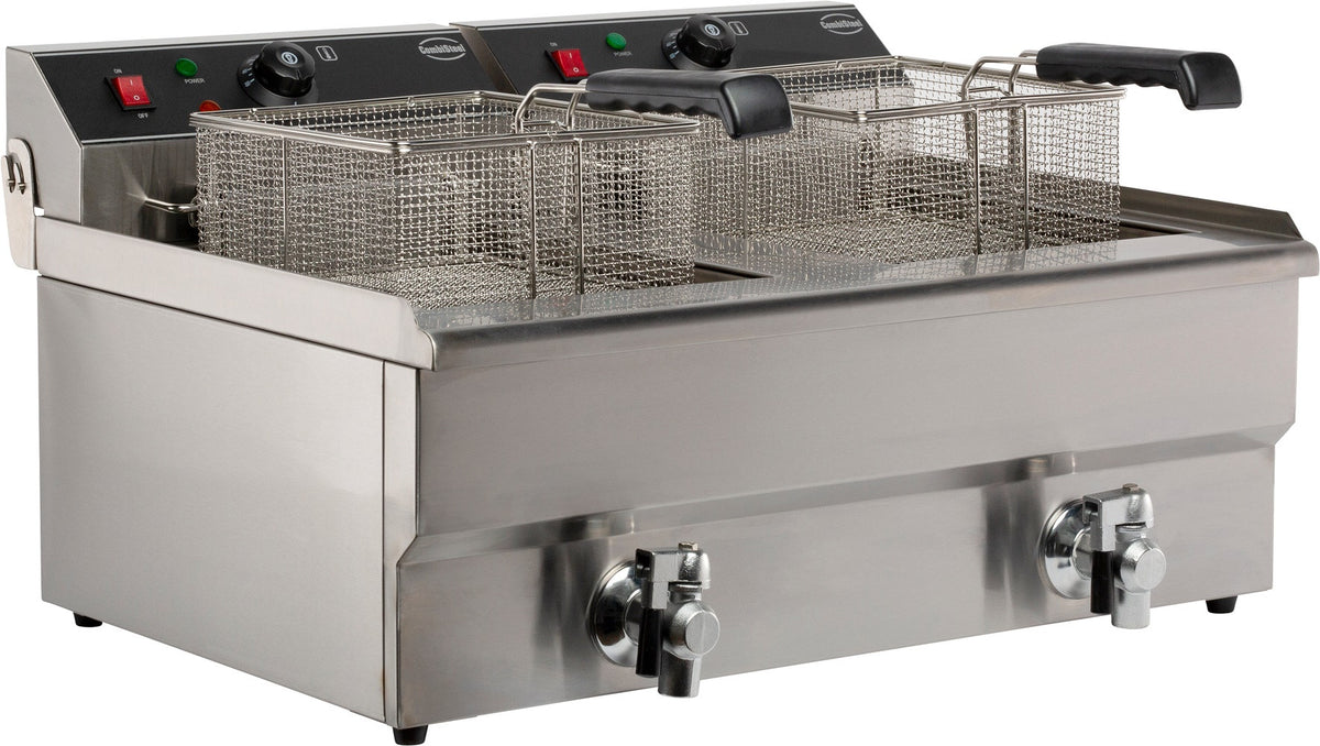 Friteuse posable électrique 2x10 lt 2 L 2 kW Combisteel - vue 2 - Friteuse à poser électrique pro CHR - Cuistéo