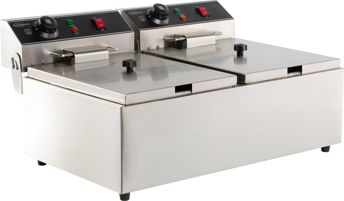Friteuse posable électrique 2x6 litres 2 kW Combisteel - Friteuse à poser électrique professionnel CHR - matériel cuisine pro - Cuistéo