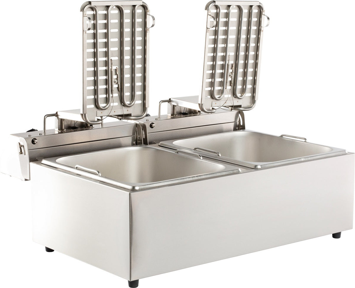 Friteuse posable électrique 2x6 litres 2 kW Combisteel - vue 4 - Friteuse à poser électrique pro CHR - Cuistéo