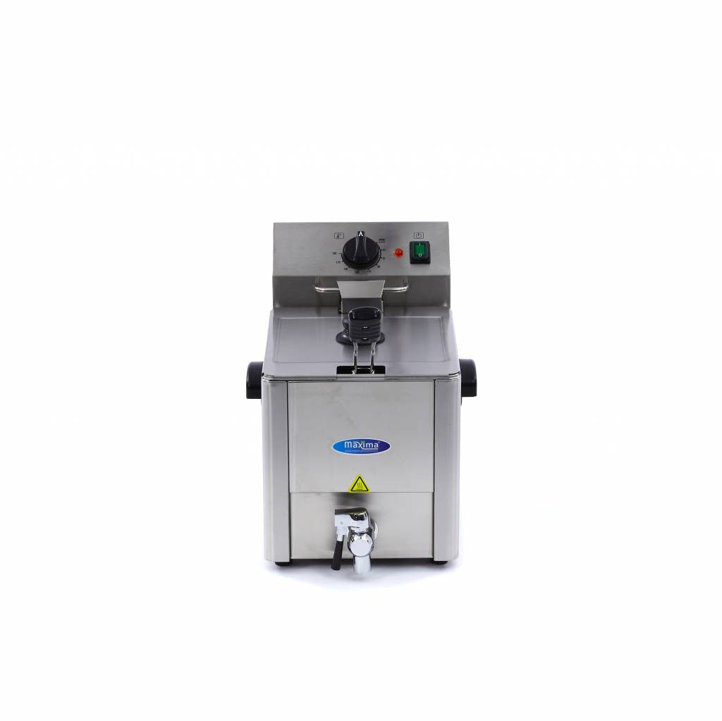 Friteuse professionnelle - Électrique - 8 litres - Robinet de vidange - Zone froide 3250 W Maxima - vue 5 - Friteuse à poser électrique pro CHR - Cuistéo