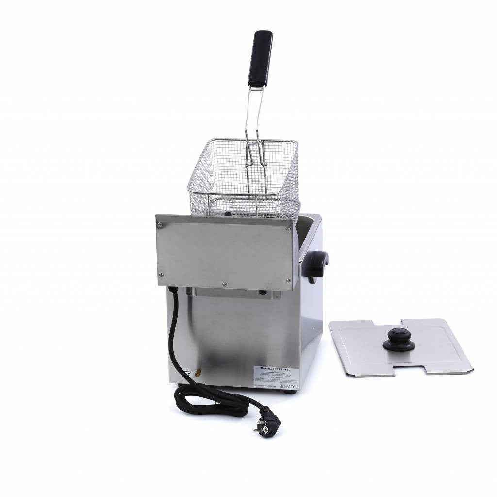 Friteuse professionnelle - Électrique - 8 litres - Robinet de vidange - Zone froide 3250 W Maxima - vue 6 - Friteuse à poser électrique pro CHR - Cuistéo