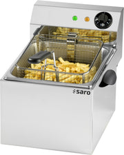 Friteuse - 6L - Température 0/+180°C - Cuve amovible - Thermostat sécurité 3.25 kW Saro - Friteuse à poser électrique professionnel CHR - matériel cuisine pro - Cuistéo