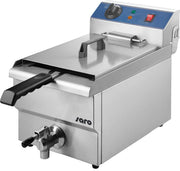 Friteuse - 13L - Température 0/+180°C - Cuve amovible - Robinet vidange Saro - Friteuse à poser électrique professionnel CHR - matériel cuisine pro - Cuistéo