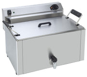 Friteuse pâtisserie - 16L - Température 0/+180°C - Cuve amovible - Robinet vidange Saro - Friteuse à poser électrique professionnel CHR - matériel cuisine pro - Cuistéo