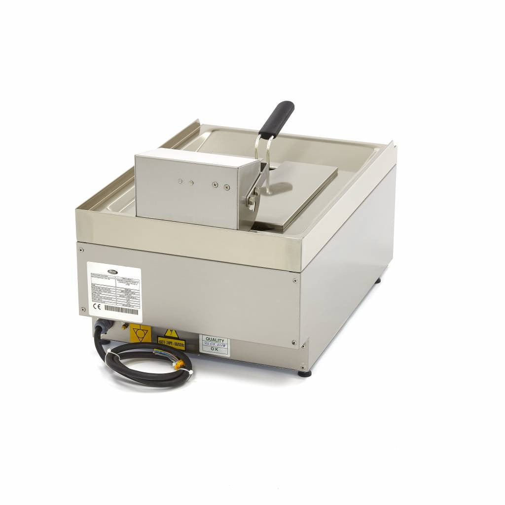 Friteuse - 10L - 1 panier - avec robinet de vidange - 400V 6000 W Maxima - vue 4 - Friteuse à poser électrique pro CHR - Cuistéo