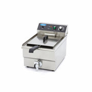 Friteuse - 16L - 1 panier - avec robinet de vidange 3000 W Maxima - Friteuse à poser électrique professionnel CHR - matériel cuisine pro - Cuistéo