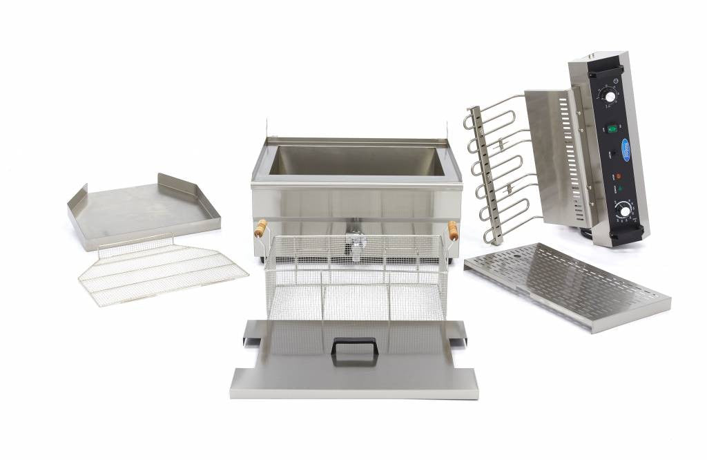 Friteuse professionnelle - 30L - 1 panier - avec robinet de vidange 6000 W Maxima - vue 3 - Friteuse à poser électrique pro CHR - Cuistéo