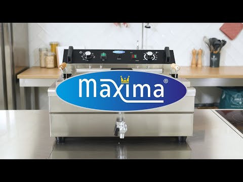 Friteuse professionnelle - 30L - 1 panier - avec robinet de vidange 6000 W Maxima - vue 10 - Friteuse à poser électrique pro CHR - Cuistéo
