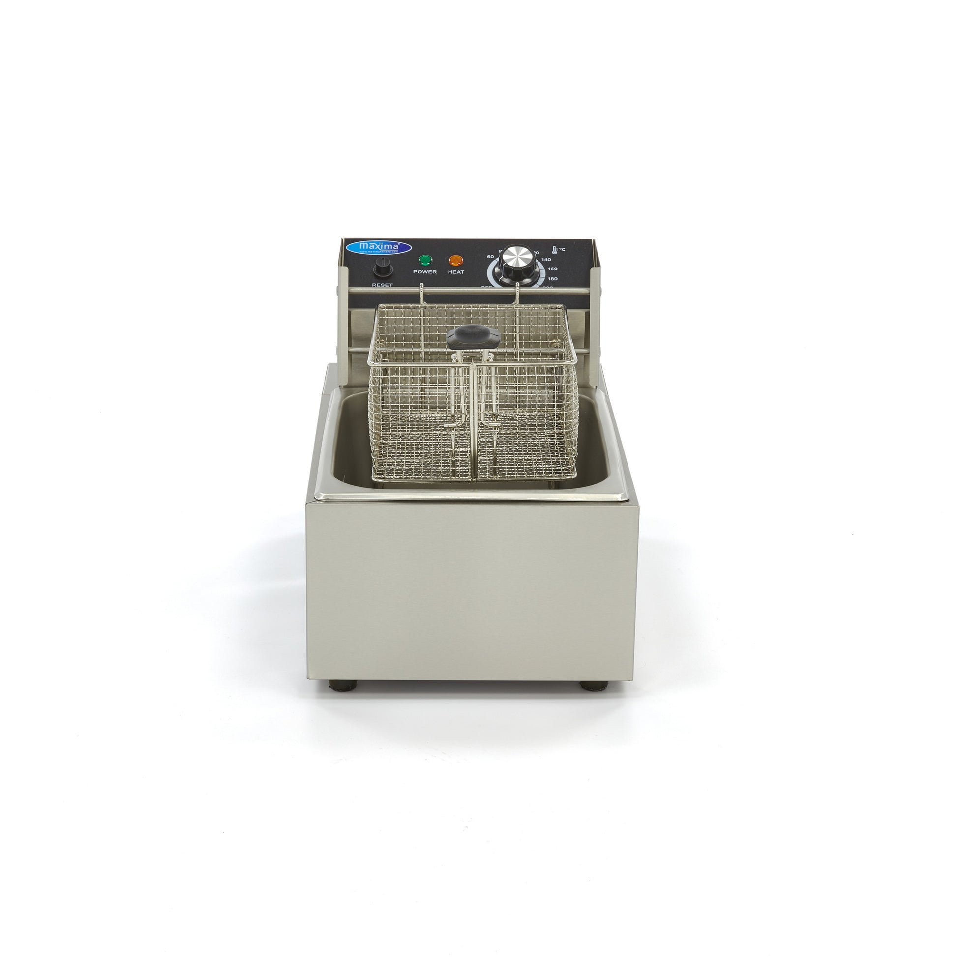 Friteuse - 6L - 1 panier - 1,2 kg de frites 2500 W Maxima - vue 3 - Friteuse à poser électrique pro CHR - Cuistéo