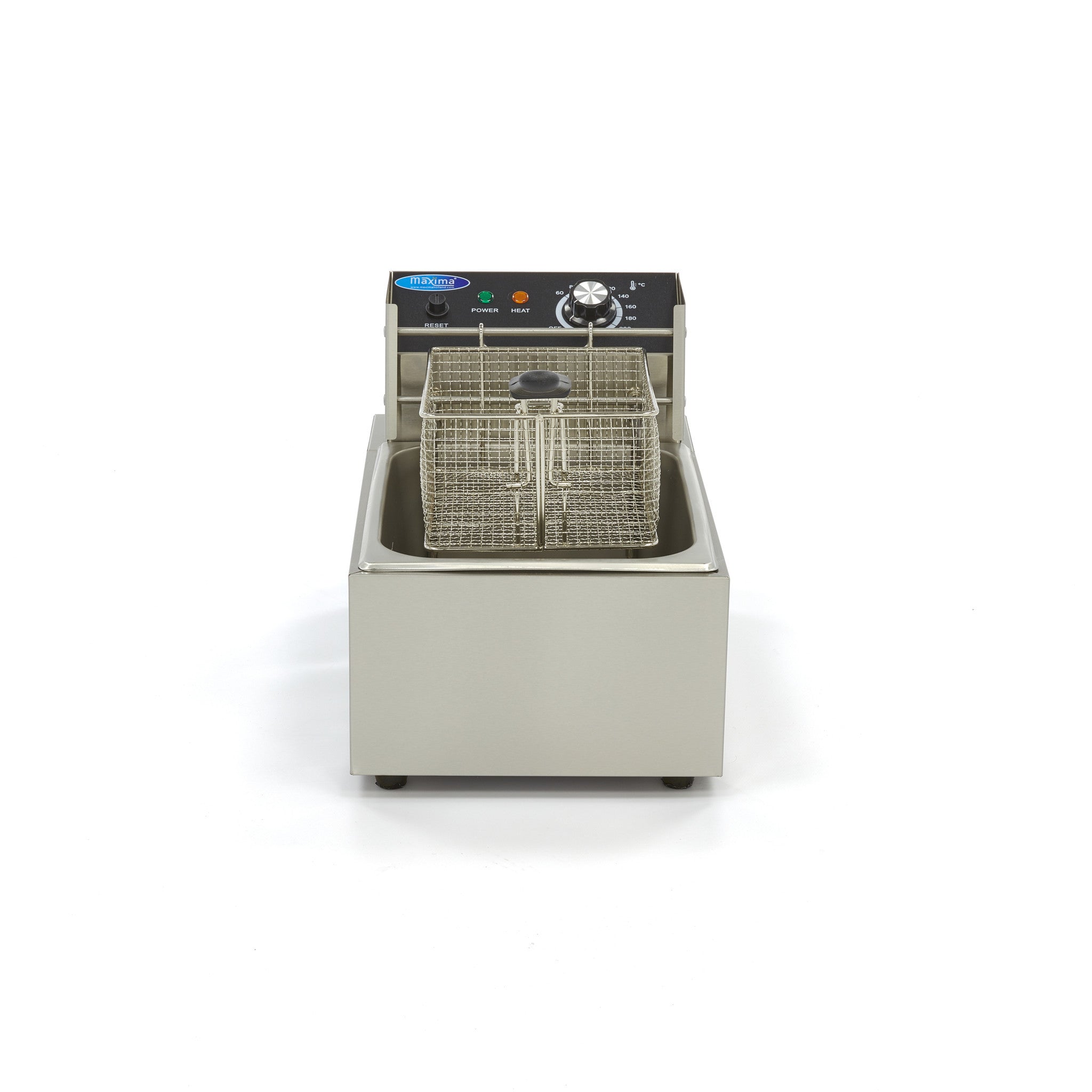 Friteuse - 6L - 1 panier - 1,2 kg de frites 2500 W Maxima - vue 3 - Friteuse à poser électrique pro CHR - Cuistéo