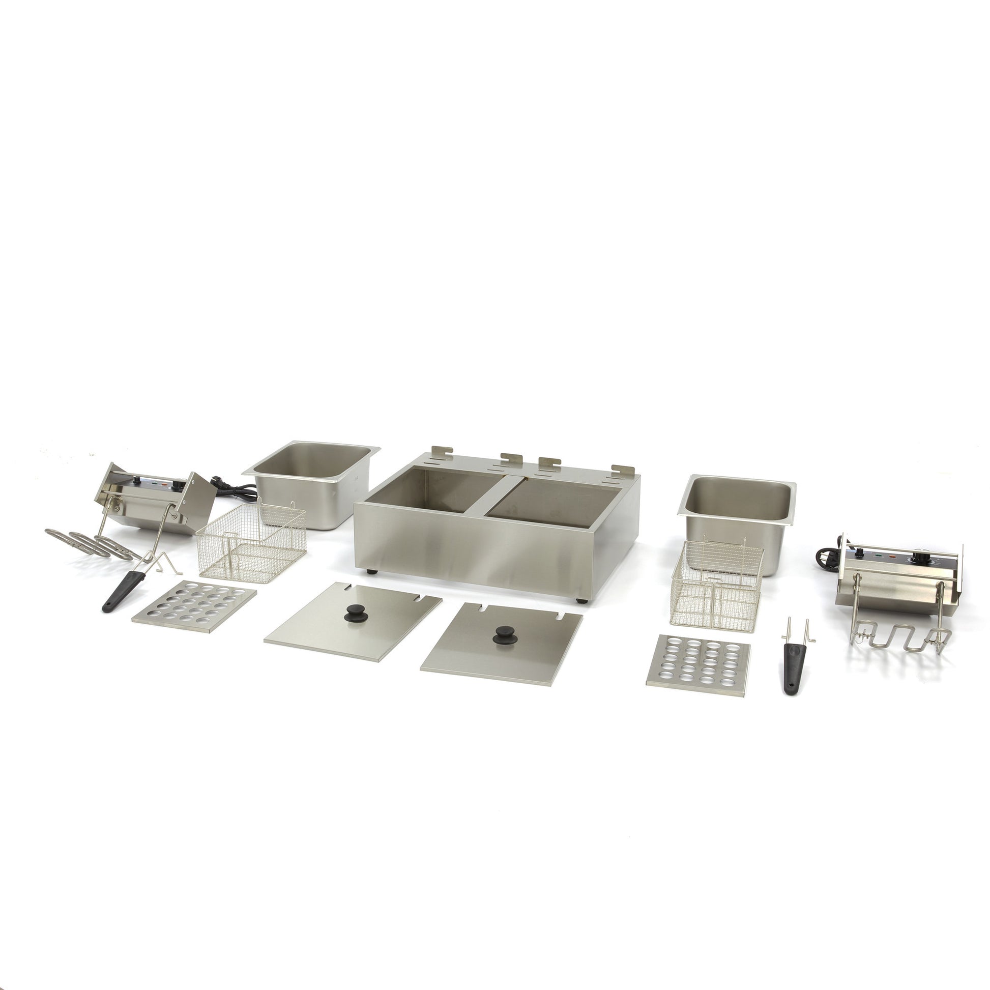 Friteuse double - Électrique - 2x6 litres - 2 paniers - Zone froide 2500 W Maxima - vue 7 - Friteuse à poser électrique pro CHR - Cuistéo