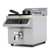 Friteuse - 8L - 1 panier - Induction - avec robinet de vidange 3500 W Maxima - Friteuse à poser électrique professionnel CHR - matériel cuisine pro - Cuistéo