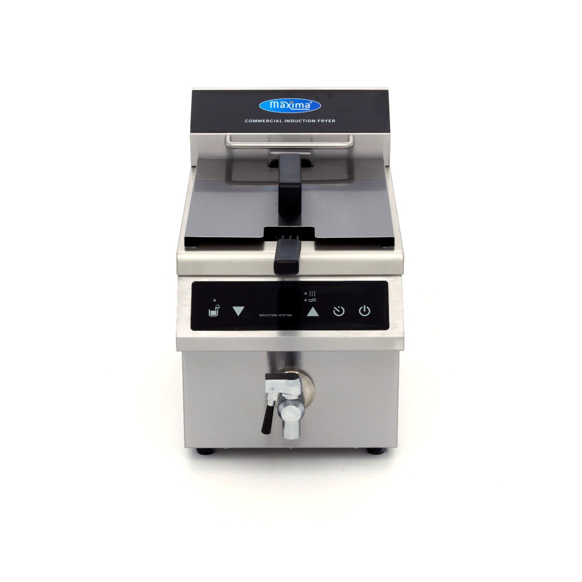 Friteuse - 8L - 1 panier - Induction - avec robinet de vidange 3500 W Maxima - vue 3 - Friteuse à poser électrique pro CHR - Cuistéo