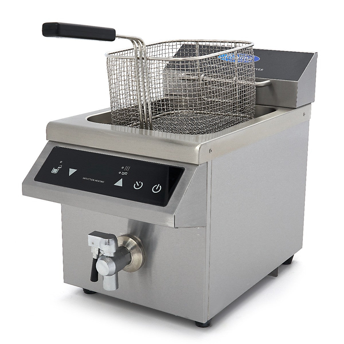 Friteuse - 8L - 1 panier - Induction - avec robinet de vidange 3500 W Maxima - vue 11 - Friteuse à poser électrique pro CHR - Cuistéo