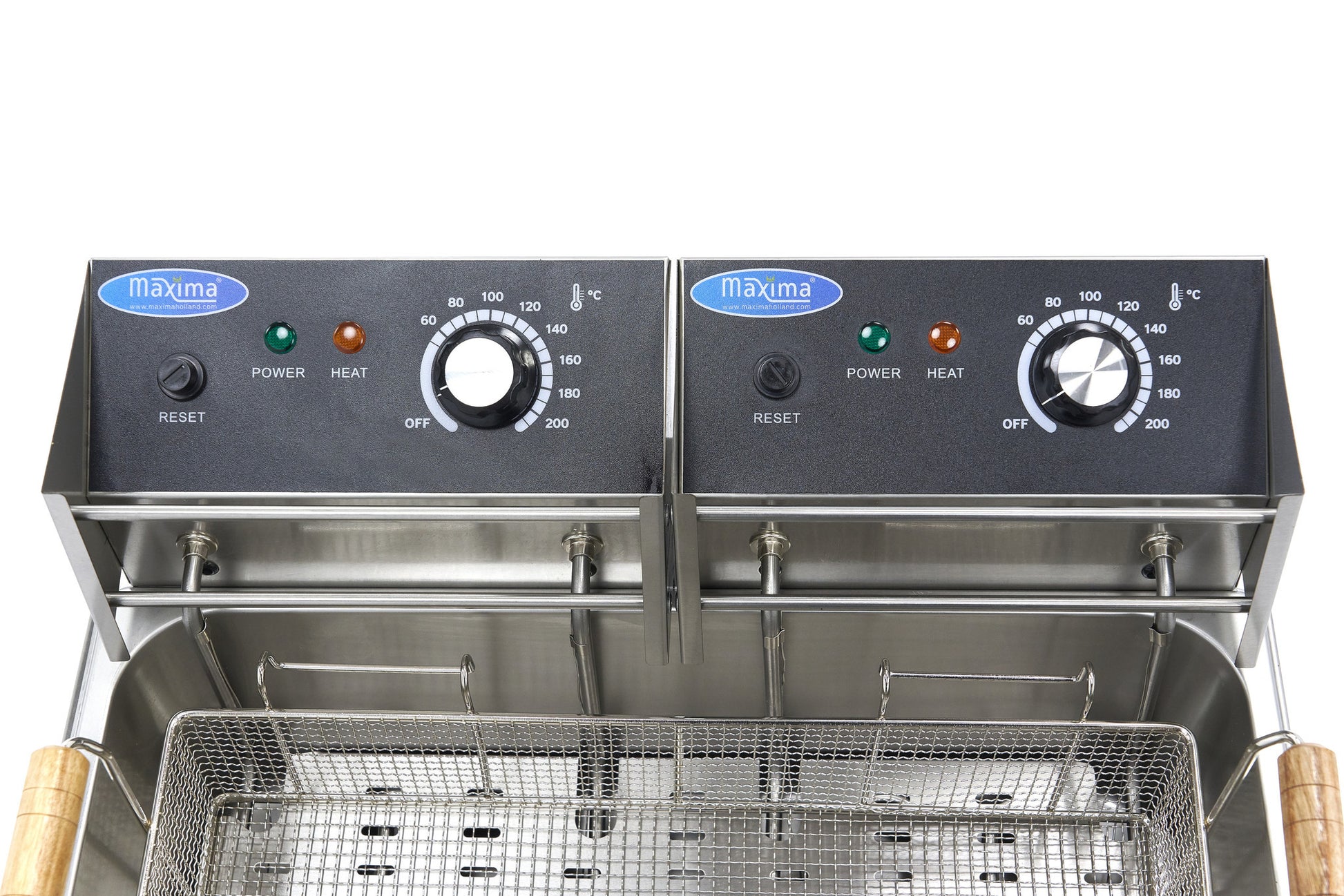 Friteuse à beignets -Électrique - 15 litres - 2 éléments chauffants - Zone froide 2.5 kW Maxima - vue 3 - Friteuse à poser électrique pro CHR - Cuistéo