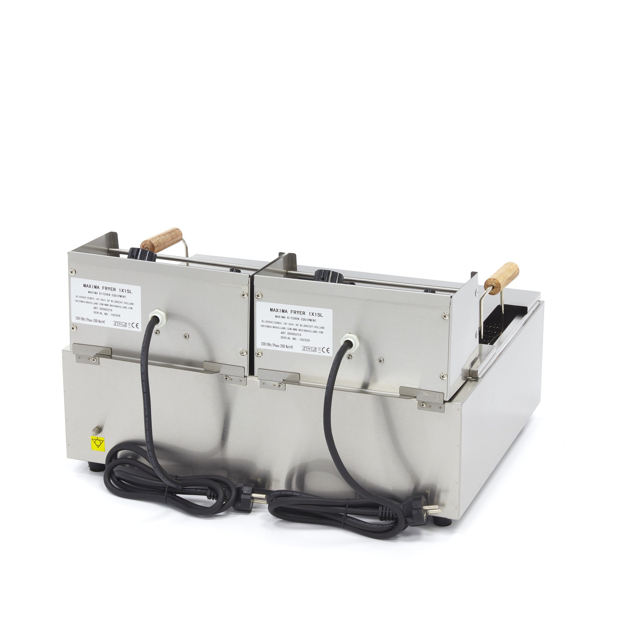 Friteuse à beignets -Électrique - 15 litres - 2 éléments chauffants - Zone froide 2.5 kW Maxima - vue 7 - Friteuse à poser électrique pro CHR - Cuistéo