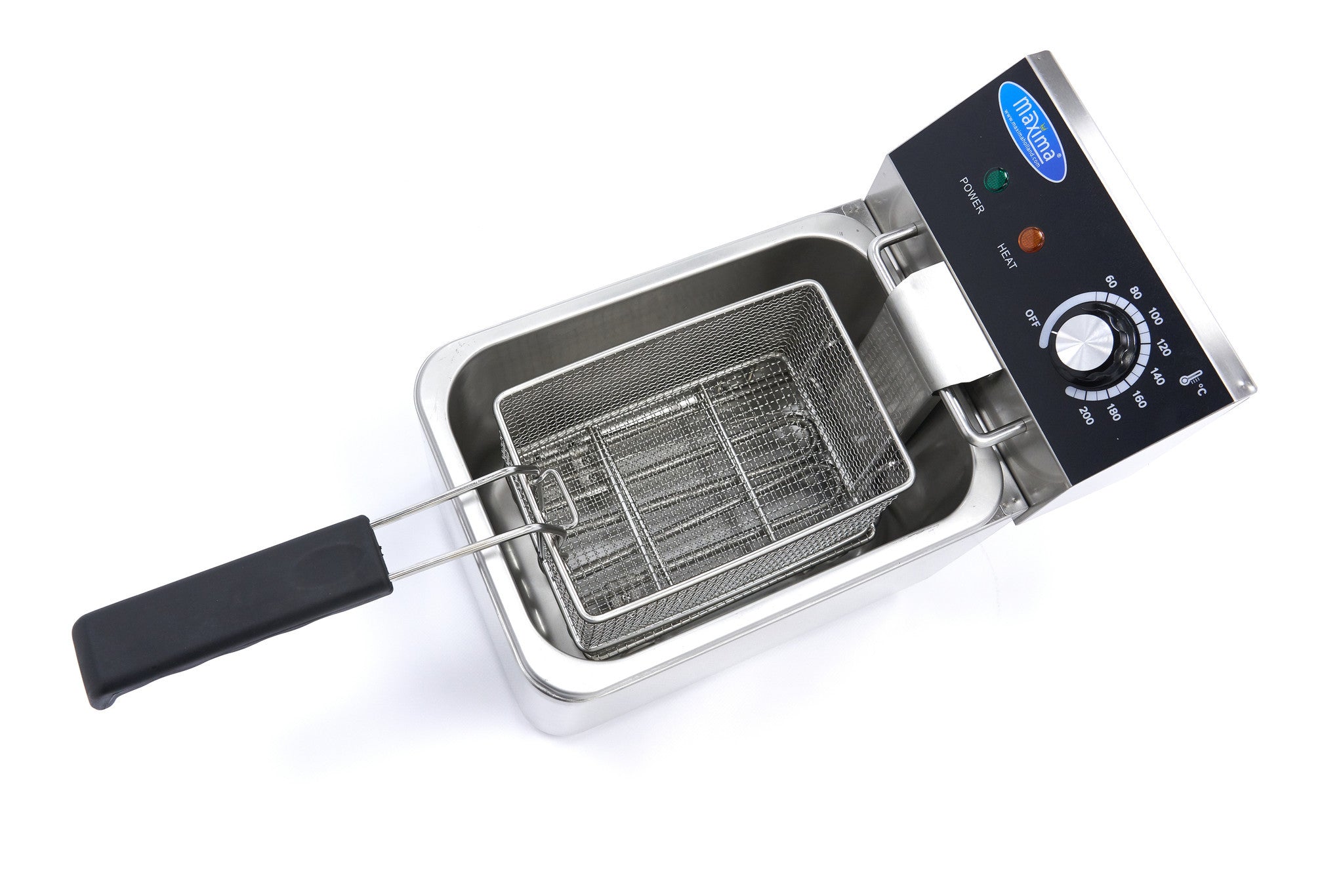 Friteuse - 4L - 1 panier - 0,8kg de frites 2500 W Maxima - vue 4 - Friteuse à poser électrique pro CHR - Cuistéo