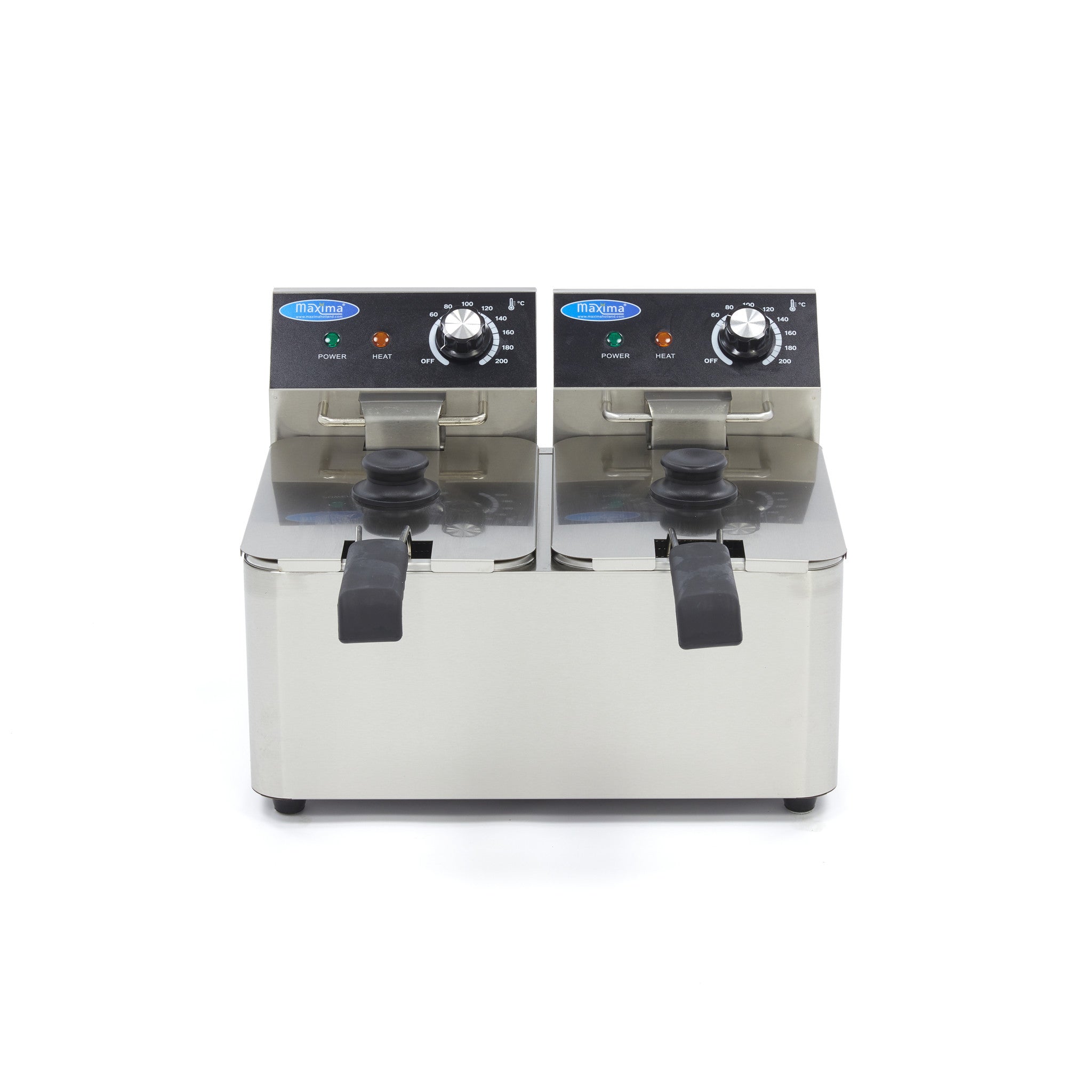 Friteuse - 2 x 4L - 2 paniers - 1,5kg de frites 2500 W Maxima - vue 8 - Friteuse à poser électrique pro CHR - Cuistéo