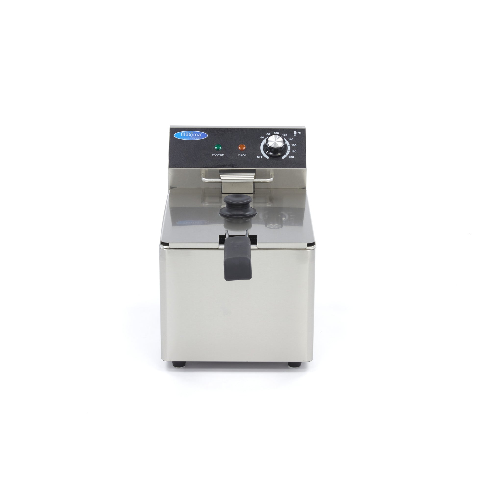 Friteuse professionnelle - 8L - 1 panier - 1,4kg de frites 3250 W Maxima - vue 3 - Friteuse à poser électrique pro CHR - Cuistéo