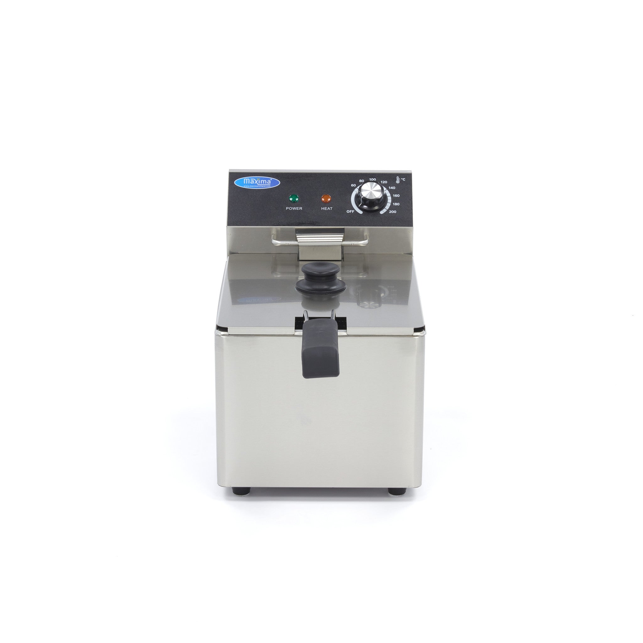 Friteuse professionnelle - 8L - 1 panier - 1,4kg de frites 3250 W Maxima - vue 3 - Friteuse à poser électrique pro CHR - Cuistéo