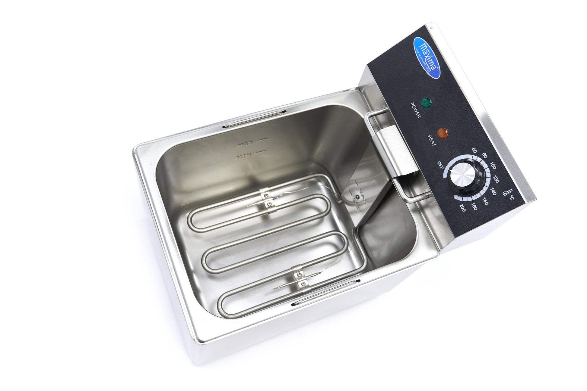 Friteuse professionnelle - 8L - 1 panier - 1,4kg de frites 3250 W Maxima - vue 5 - Friteuse à poser électrique pro CHR - Cuistéo