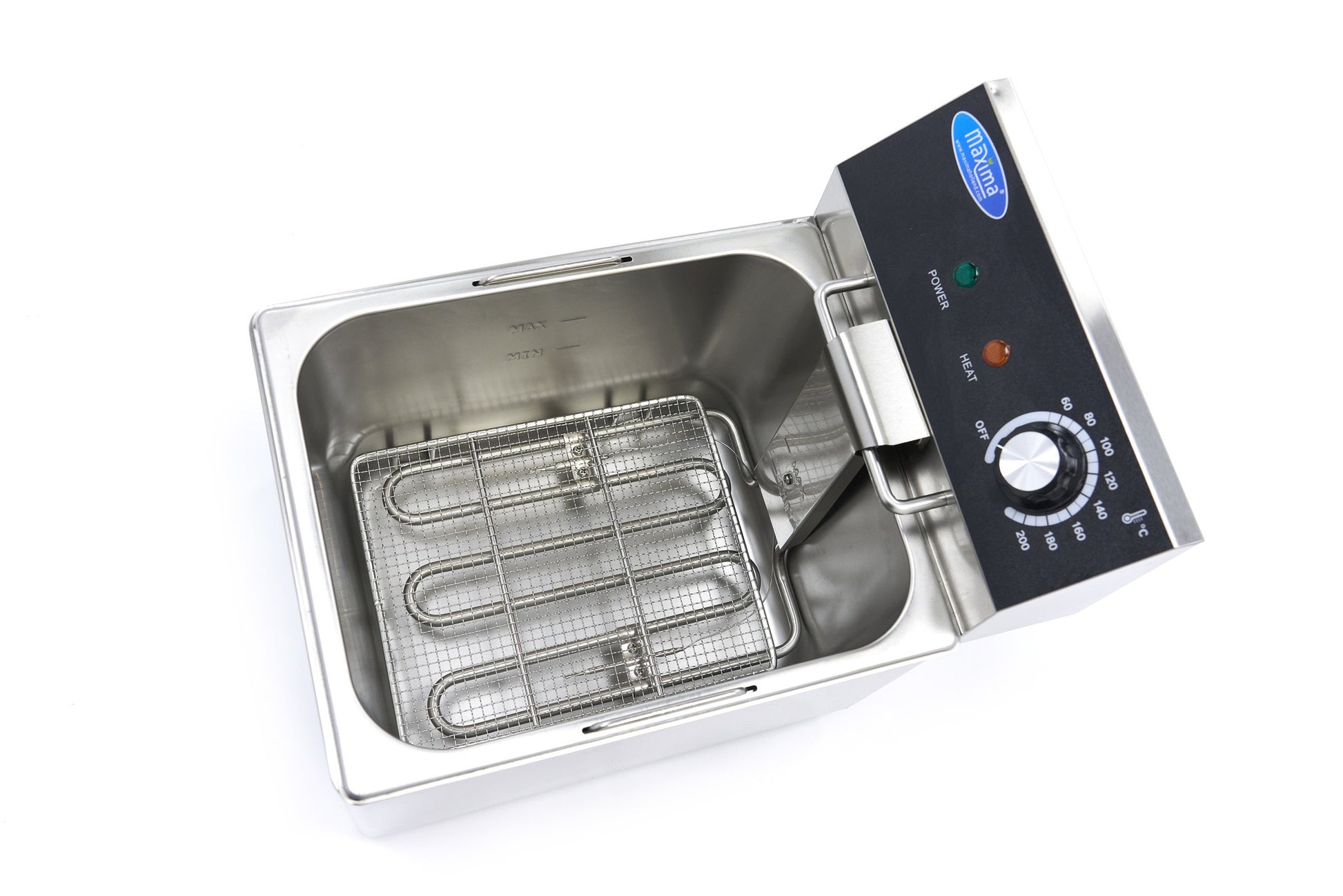 Friteuse professionnelle - 8L - 1 panier - 1,4kg de frites 3250 W Maxima - vue 7 - Friteuse à poser électrique pro CHR - Cuistéo