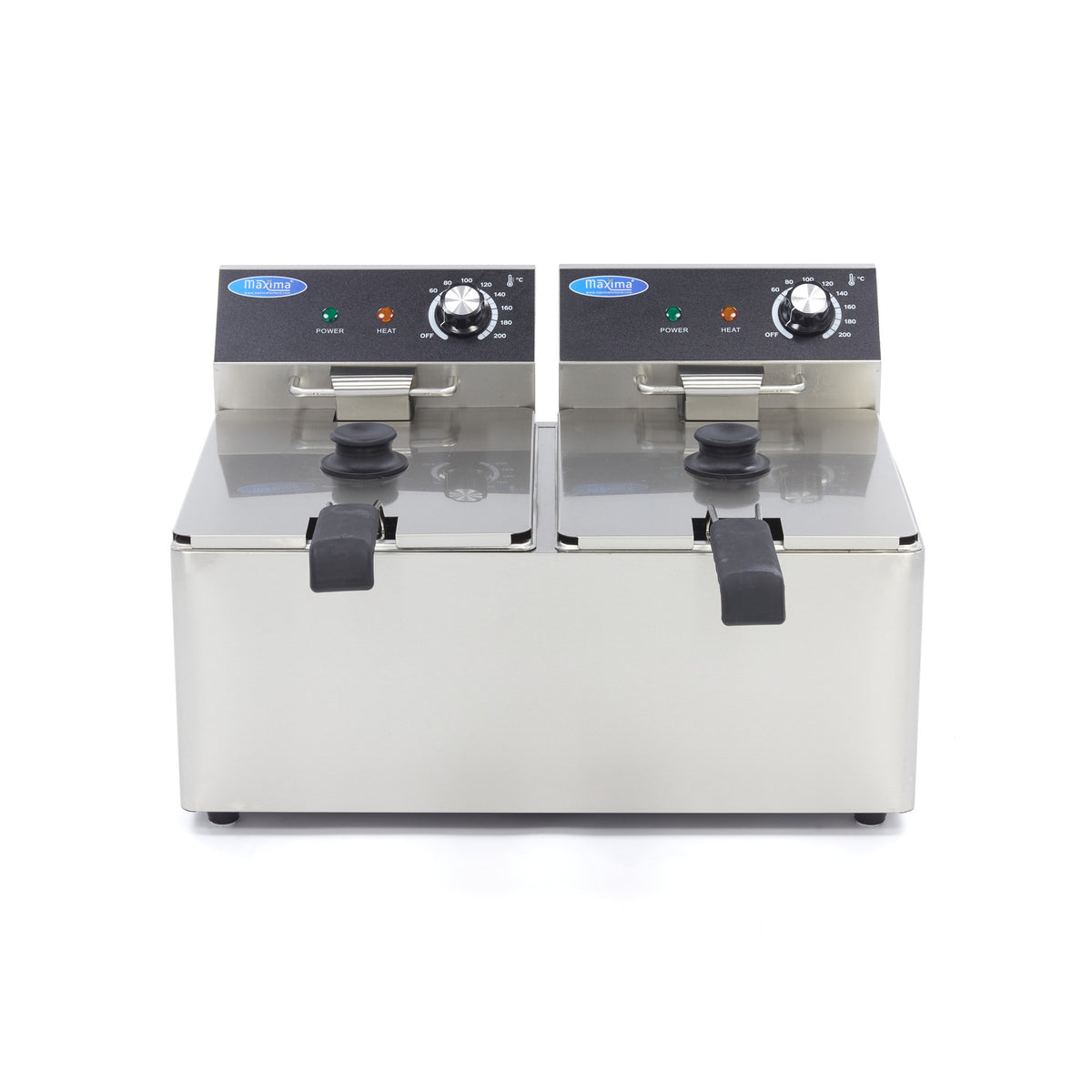 Friteuse professionnelle - 2 x 8L - 2 paniers - 2,8 kg de frites 3250 W Maxima - vue 8 - Friteuse à poser électrique pro CHR - Cuistéo
