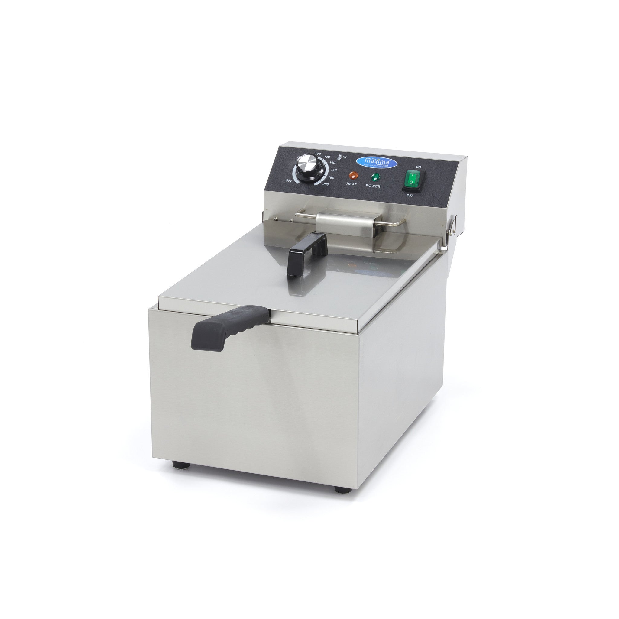 Friteuse professionnelle - 11L - 1 panier - 1,4 kg de frites 3000 W Maxima - Friteuse à poser électrique professionnel CHR - matériel cuisine pro - Cuistéo