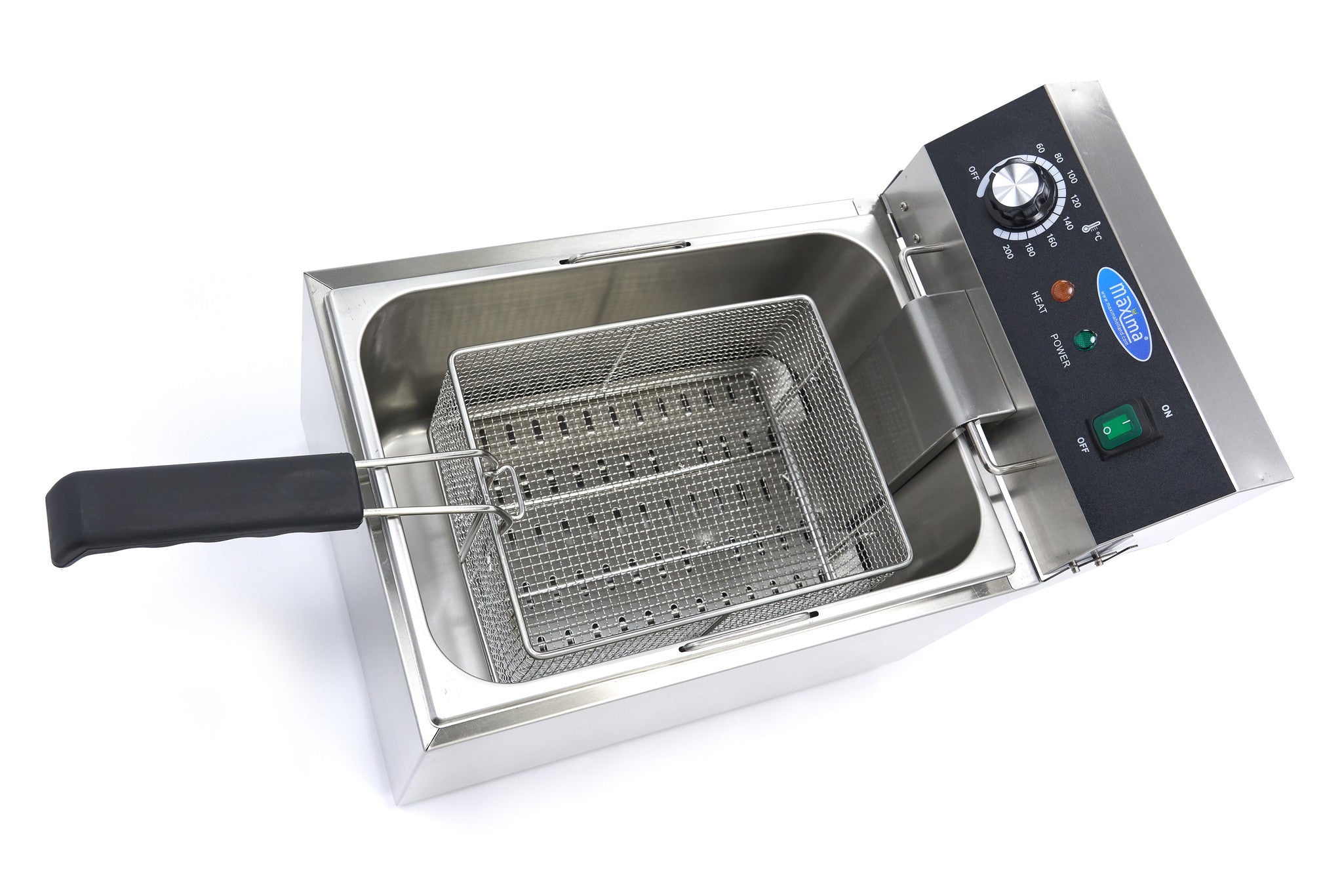 Friteuse professionnelle - 11L - 1 panier - 1,4 kg de frites 3000 W Maxima - vue 2 - Friteuse à poser électrique pro CHR - Cuistéo