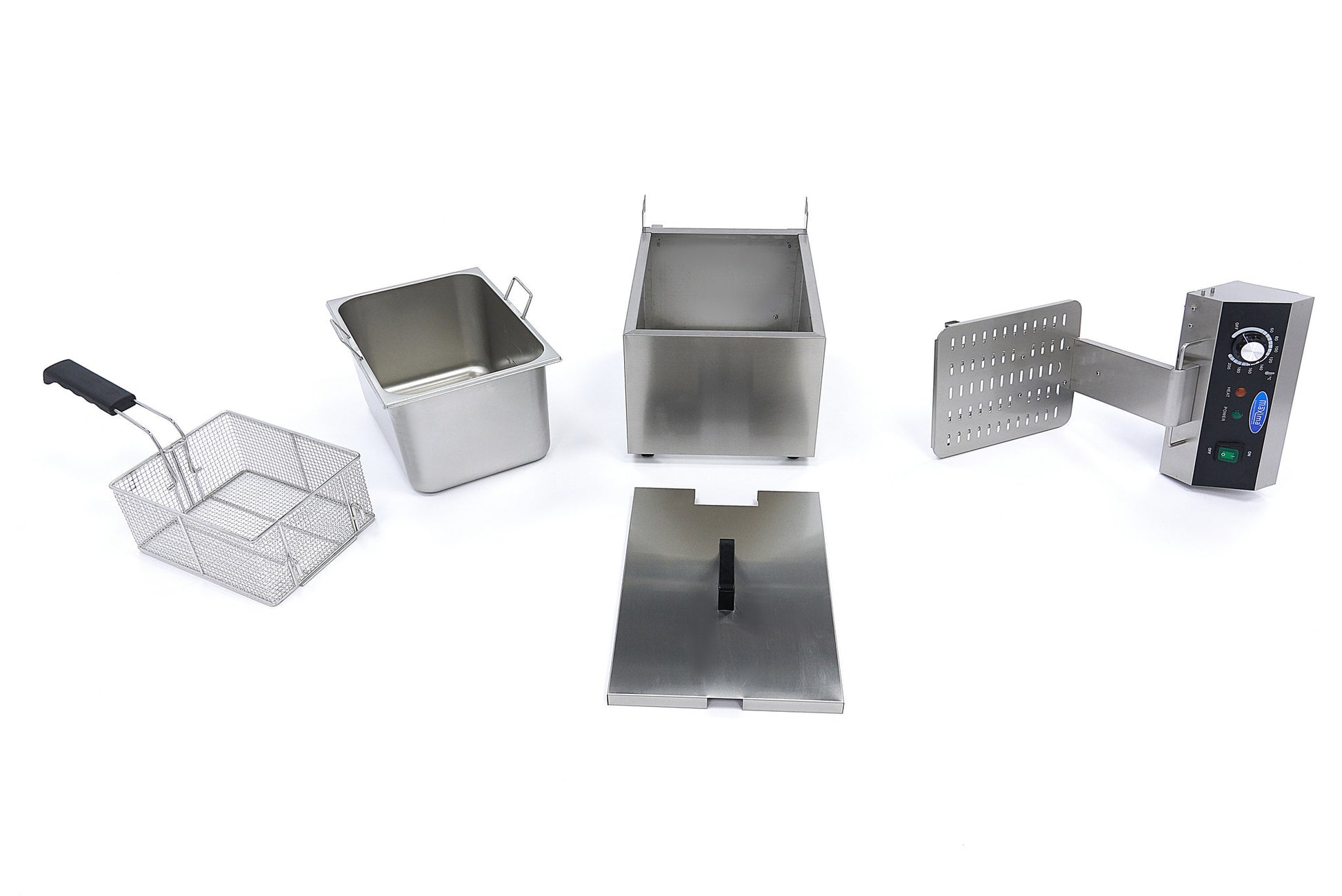 Friteuse professionnelle - 11L - 1 panier - 1,4 kg de frites 3000 W Maxima - vue 3 - Friteuse à poser électrique pro CHR - Cuistéo