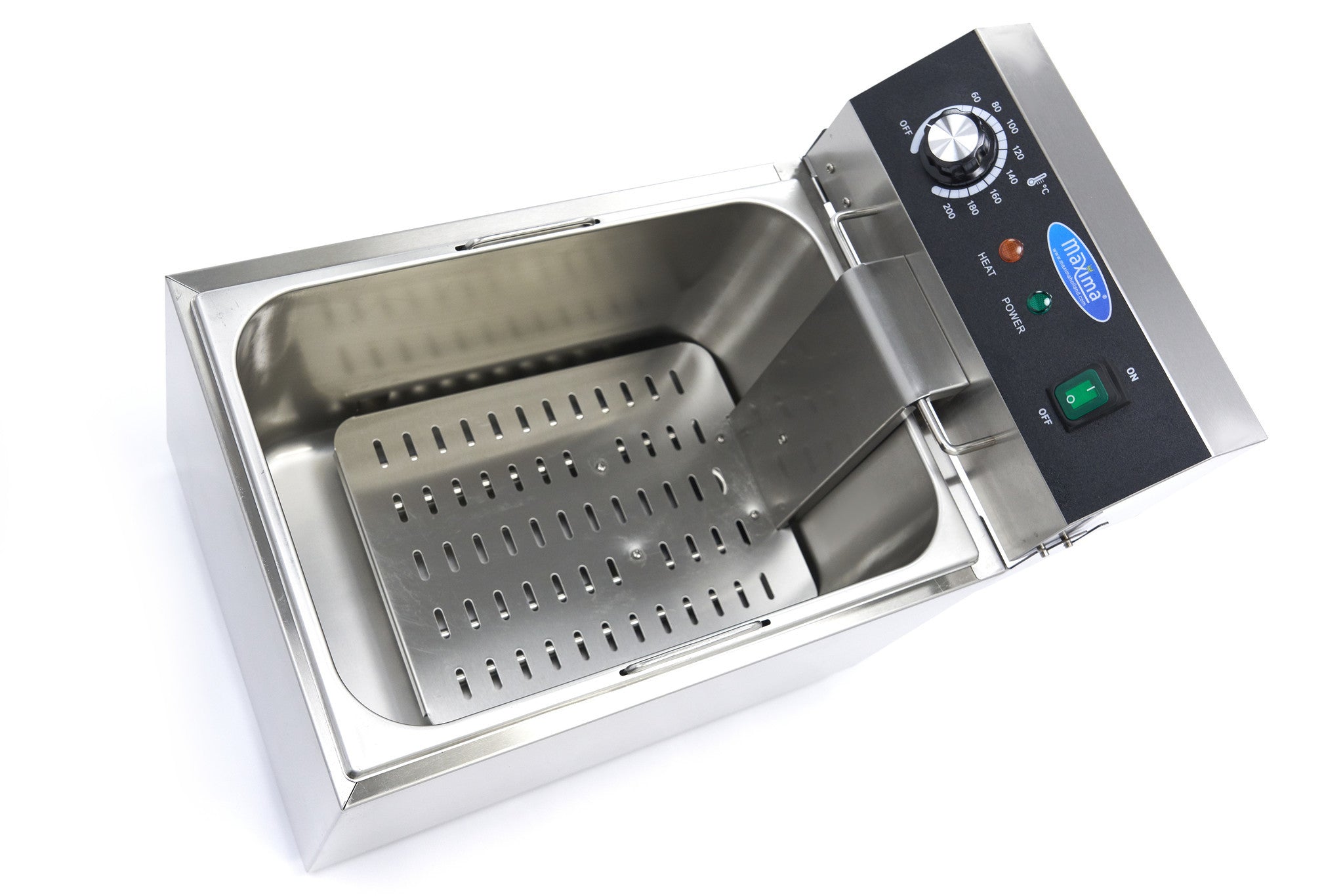 Friteuse professionnelle - 11L - 1 panier - 1,4 kg de frites 3000 W Maxima - vue 4 - Friteuse à poser électrique pro CHR - Cuistéo