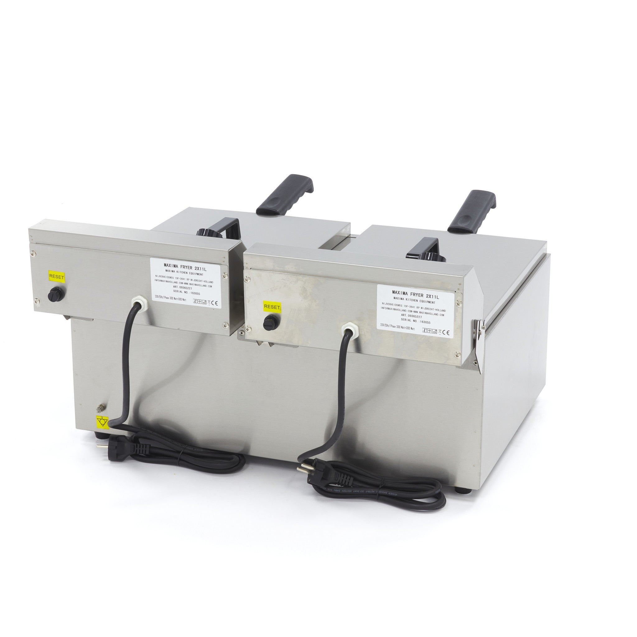 Friteuse - 2 x 11L - 2 paniers - 2,8 kg de frites 3000 W Maxima - vue 5 - Friteuse à poser électrique pro CHR - Cuistéo