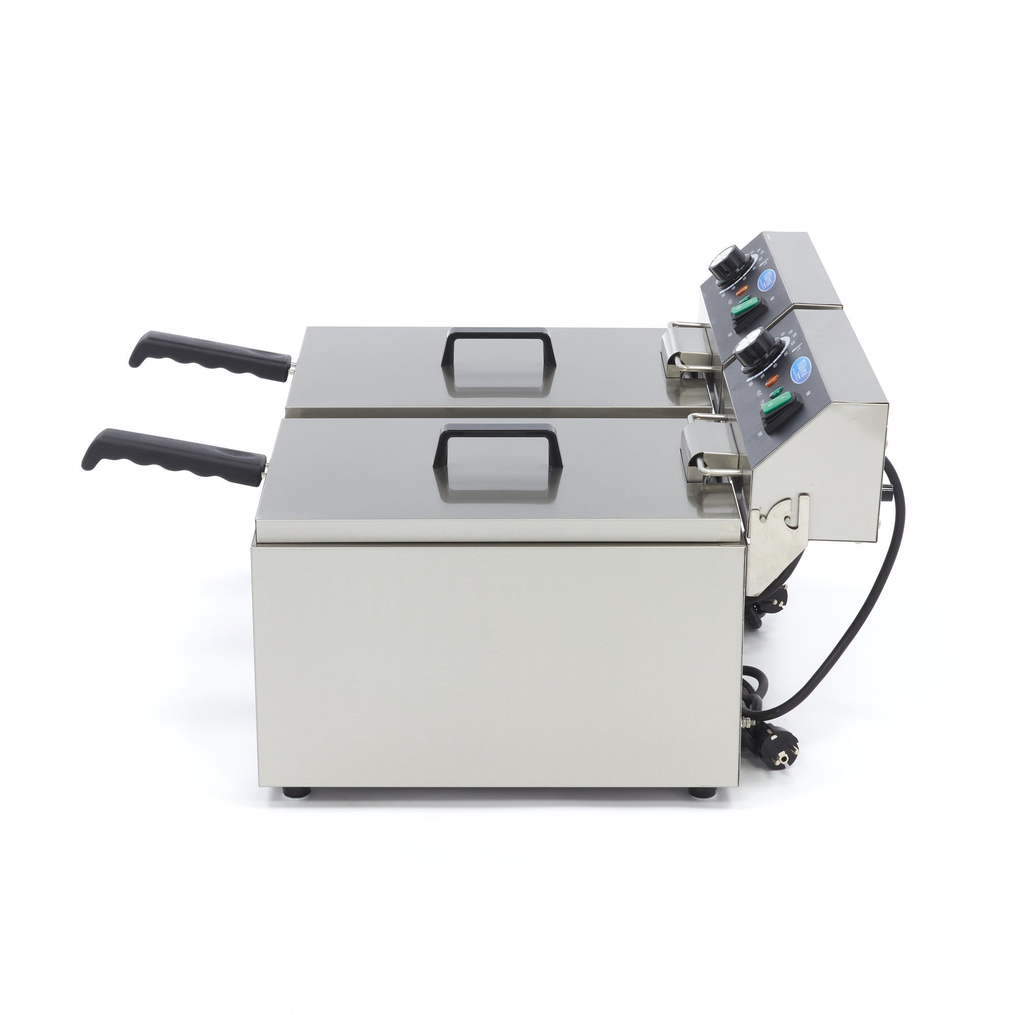 Friteuse - 2 x 11L - 2 paniers - 2,8 kg de frites 3000 W Maxima - vue 6 - Friteuse à poser électrique pro CHR - Cuistéo