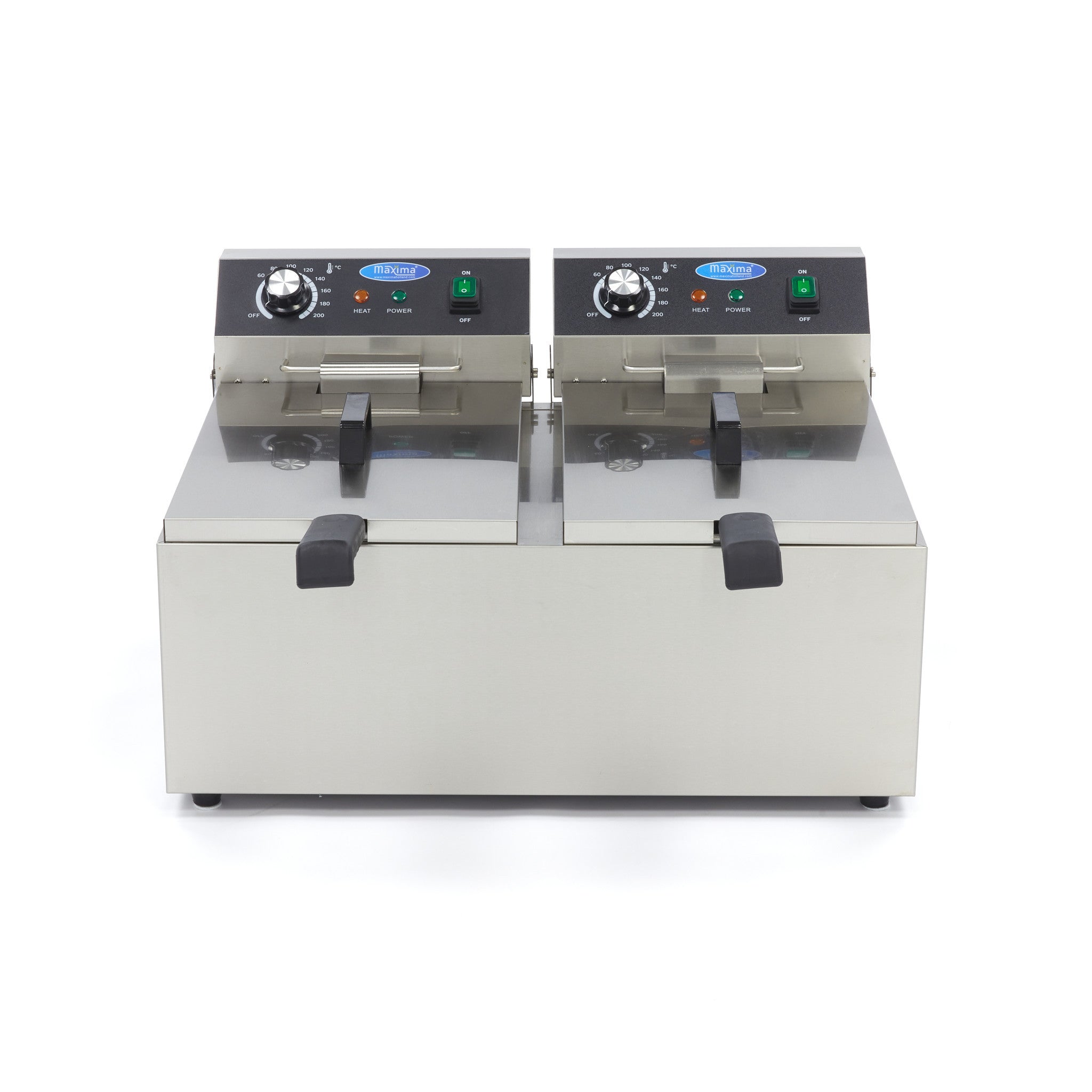 Friteuse - 2 x 11L - 2 paniers - 2,8 kg de frites 3000 W Maxima - vue 7 - Friteuse à poser électrique pro CHR - Cuistéo