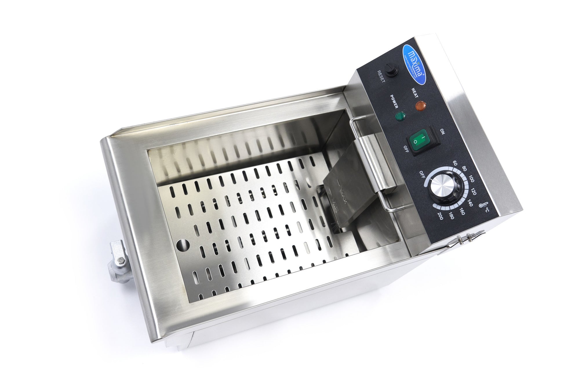 Friteuse - 10L - 1 panier - avec robinet de vidange 3000 W Maxima - vue 3 - Friteuse à poser électrique pro CHR - Cuistéo