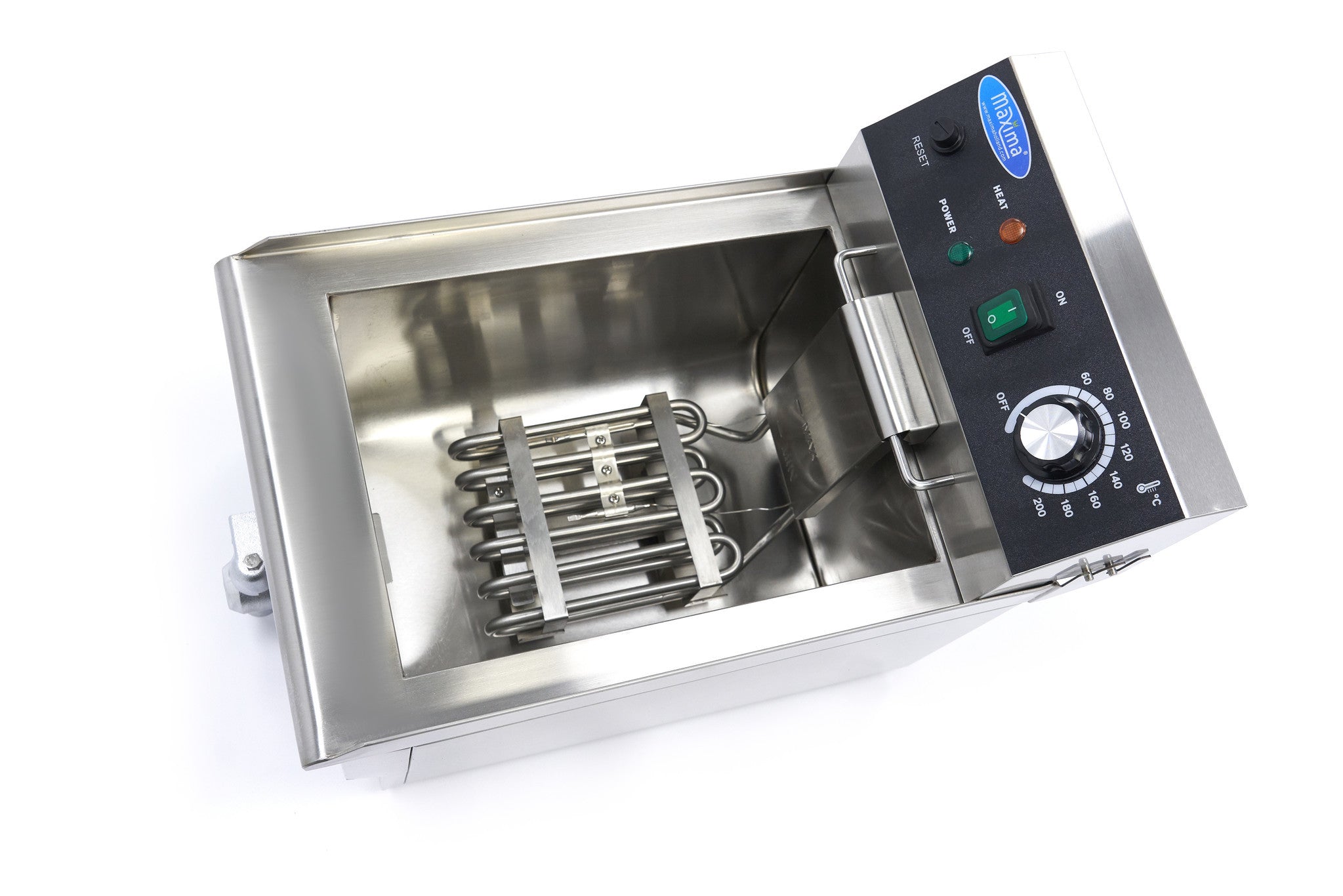 Friteuse - 10L - 1 panier - avec robinet de vidange 3000 W Maxima - vue 5 - Friteuse à poser électrique pro CHR - Cuistéo