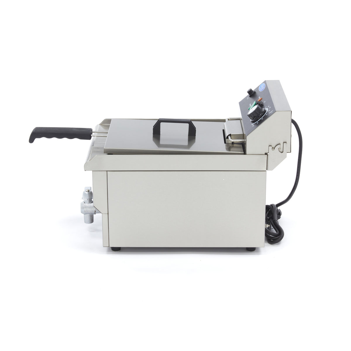 Friteuse - 13L - 1 Panier - avec Robinet de Vidange 3000 W Maxima - vue 2 - Friteuse à poser électrique pro CHR - Cuistéo