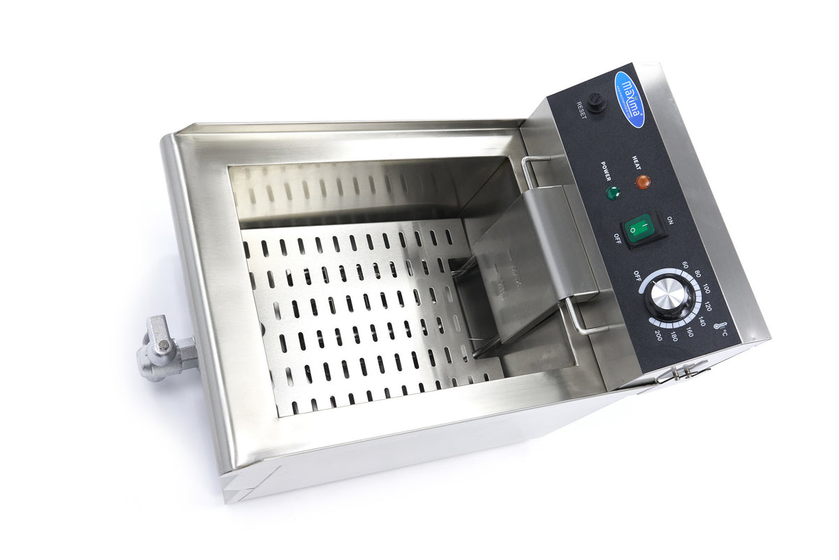 Friteuse - 13L - 1 Panier - avec Robinet de Vidange 3000 W Maxima - vue 7 - Friteuse à poser électrique pro CHR - Cuistéo