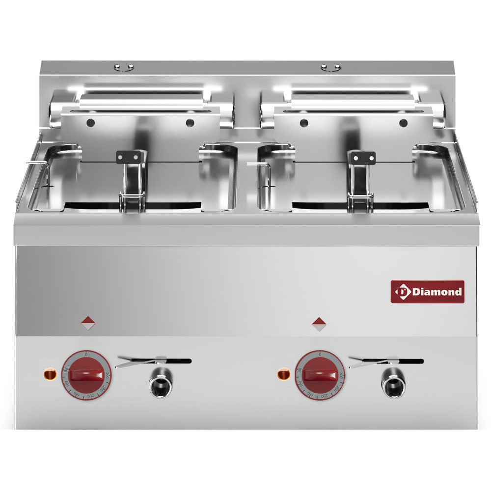 Friteuse électrique 2 cuves 10 litres - Diamond