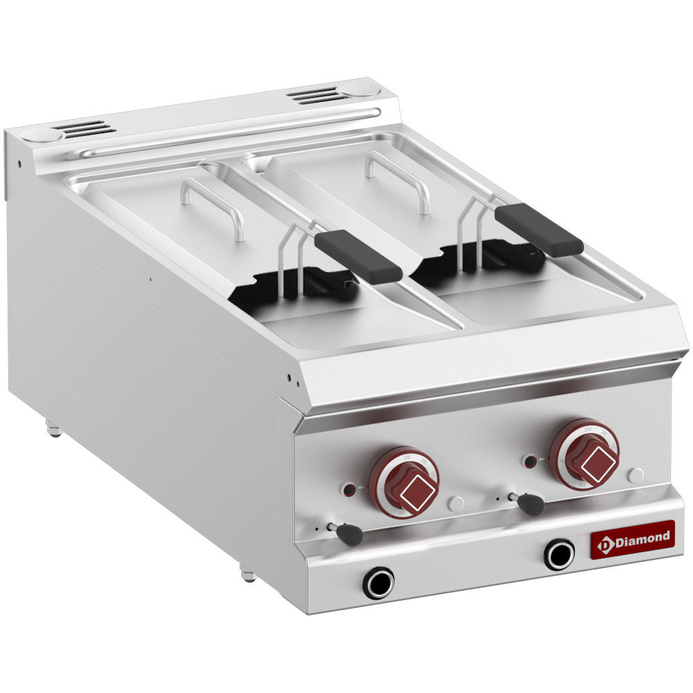 Friteuse électrique 2 cuves 7 litres - Diamond