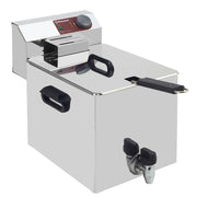 Friteuse de table élec 8 litres +robinet - Diamond